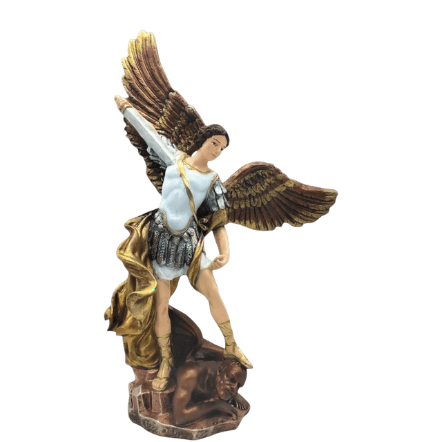 MORIN Imágenes | San Miguel Arcángel Con Balanza | 35cm | (peto blanco)