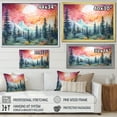thumbnail image 4 of Designart "Northern Lights In Watercolor II" Northern Lights Floater Framed Wall Art Prints, 4 of 5