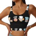 thumbnail image 1 of Fotbe Little Chef Gnome Sujetador Deportivo Largo sin Aros para Mujer con Almohadillas y Soporte Medio, Transpirable y Absorbente, Camiseta Tipo Chaleco o Tank Top-Medium, 1 of 8