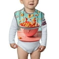 thumbnail image 6 of Susaid Floating Colorful Cereal Print Bibs for Babies Toddlers Adjustable Waterproof Free Soft Durable Bibs for eating with Large Pocket Food Catcher, 6 of 8