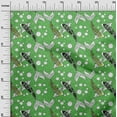 thumbnail image 3 of oneOone Polyester Spandex Green Fabric Asian Japanese Koi Fish Fabric For Sewing Printed Craft Fabric By The Yard 56 Inch Wide, 3 of 4
