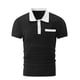 thumbnail image 3 of pstuiky Camisas de vestir de manga corta para hombre, Camisa de manga corta con solapa y botones de color liso para hombre, con textura básica y cuello de manga corta ropa de hombre xxl, 3 of 8