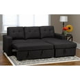 thumbnail image 3 of Sectional with Pull Out Bed & Reversible Storage Chaise, Grey, 3 of 5