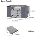 thumbnail image 2 of Extra Large Capacity Clothes Storage Bag, 90L Capacity Organizer with Reinforced Handle, Thick Fabric for Comforters, Home, Storing Clothes, Bedding, 3 Pack, 2 of 6