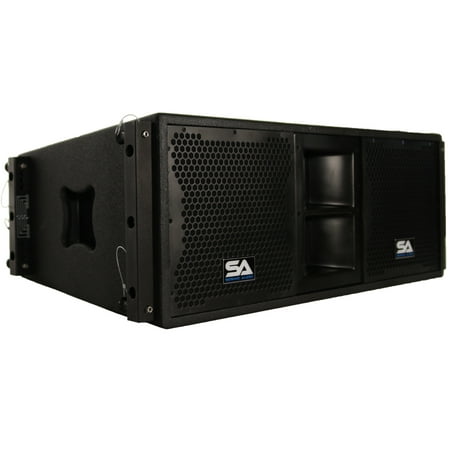 Seismic Audio  - Passive 2x10 Line Array Speaker with Dual Compression Drivers -