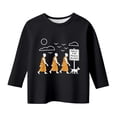 thumbnail image 3 of Gzbliryd Easter Bunny T Shirt Bunny Rabbit Graphic T-Shirt Short Sleeve Cotton Tee Tops for Little Girls Boys Soft and Breathable Summer Dailywear Clothing (Black,3-4 Years), 3 of 3