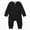 Black, variant on YIWULA Unisex Infant Boy Girl Long Sleeve Romper Cotton Solid Bodysuit Jumpsuit Baby Outfits(8-12 Months,Black)