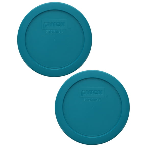 Pyrex 7200-PC 2-Cup Adriatic Blue Food Storage Replacement Lid (2-Pack)