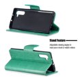 thumbnail image 6 of Galaxy Note 10 Cases Covers Wallet, Allytech Slim Fit Protective PU Leather Butterfly Embossed Kickstand Lightweight Shockproof Cards Slots Wallet Cover Case for Samsung Galaxy Note 10, Green, 6 of 8