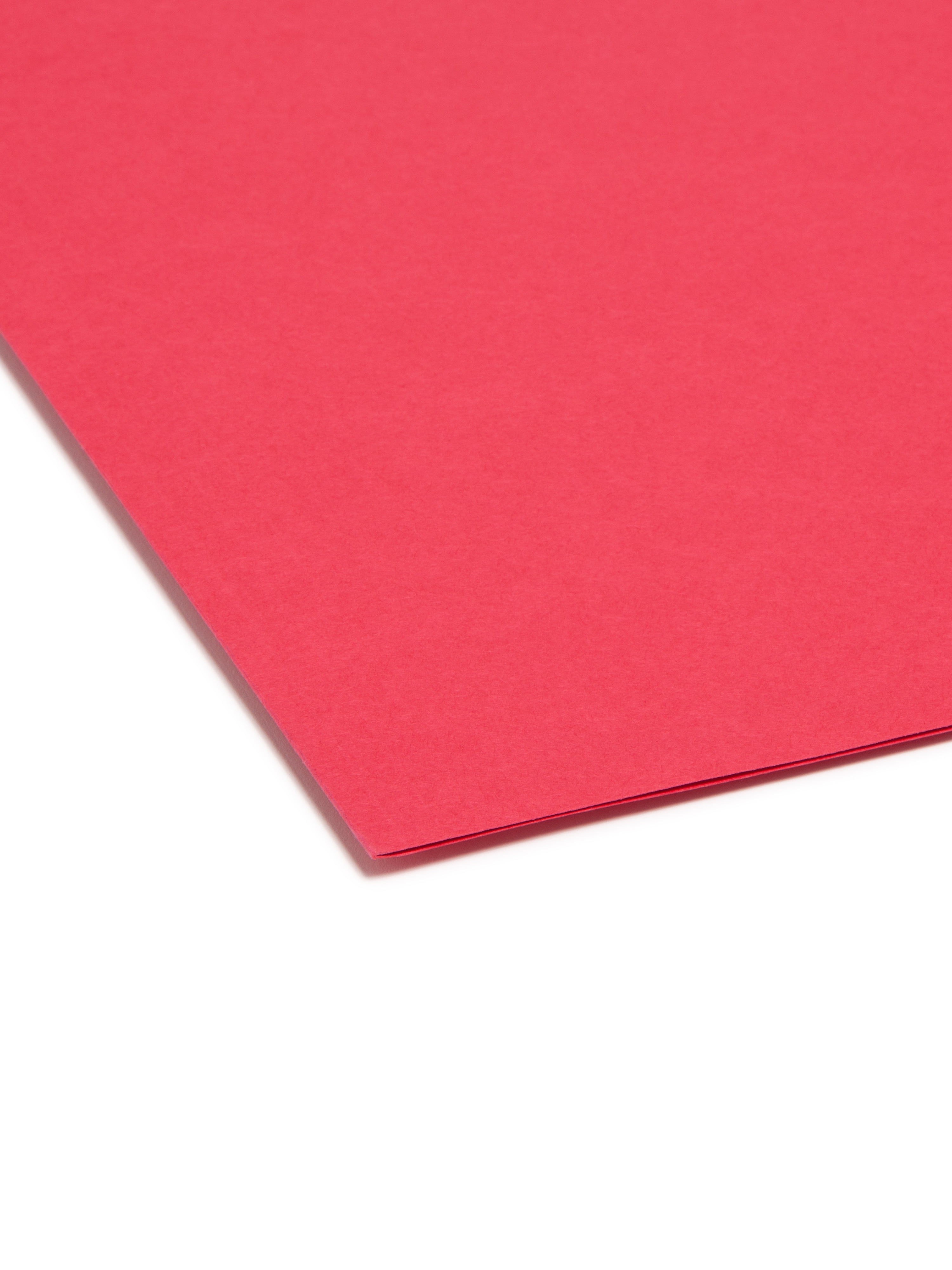 Smead Colored File Folders 1/3-Cut Tabs Red 100/BX Letter (12743)