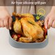thumbnail image 5 of Freidora de aire Silicona Pot de la olla Cesta de pollo frito Pizza para hornear sartén lavable de reemplazo para pastel de cocina accesorios de alimentos gris Inevent HA059263-03, 5 of 7