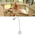 thumbnail image 4 of Bedside Reading Lamp, Adjustable Gooseneck LED  Aluminum Alloy RV Task Light 10-30v Focused Lighting  For Home For  Silver, 4 of 8