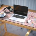 thumbnail image 3 of Long Mouse Pads for Desk,Pink Cow Milk Pattern Desk Mats on Top Of Desks, Desk Mouse Pad Extra Large with 3mm Non-Slip Base and Stitched Edge for Gaming,Office,Work,Home 35.4"x15.7", 3 of 6