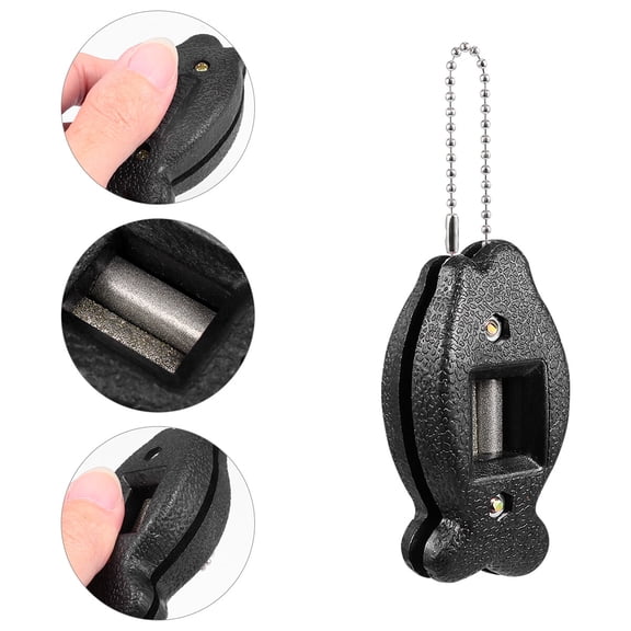 FUTUREORYY Ice Skate Blade Conditioner Tool with Dual-Ended Design and Carry Chain for Hockey Skates