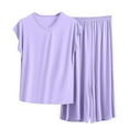 thumbnail image 2 of SDNall Ensemble de Pyjama pour Femmes en Modal, Camisole Sans Manches et Shorts pour l'Été, Tenue d'Intérieur Douce, 2 of 5