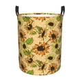 thumbnail image 2 of Uemuo Sunflowers Pattern Circular Laundry Hamper Basket with handles,Collapsible laundry basket,Large capacity laundry hamper,Laundry Organizer-Medium, 2 of 8