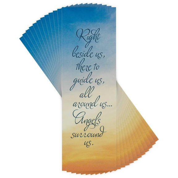 Dicksons Right Beside Us Guide Angels Blue 6.5 inch Paper Bookmark Pack of 12