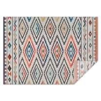 Colorful Geometric Diamond Pattern Rectangle Tablecloth 60"x84",Waterproof Polyester Rectangle Table Cloth, Wipeable Spillproof Polyester Tablecloth for Dining, Camping, Indoor and Outdoor