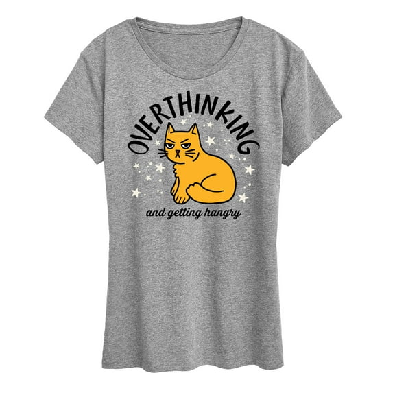 Instant Message - Overthinking and Getting Hangry - Women's Short Sleeve Graphic T-Shirt