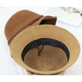 thumbnail image 2 of CoCopeaunt New Autumn And Winter Wool Top Hat, Matching Wool Round Top Hat Bow Basin Hat, 2 of 6