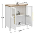 thumbnail image 2 of M optimized Sideboard Buffet Cabinet with Glass Doors, 29" Large Buffet Cabinet with Storage, Modern Farmhouse Storage Cabinet Table for Kitchen Dining Room, Living Room, 2 of 8