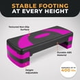 thumbnail image 4 of BalanceFrom Aerobic Step Platform Trainer with Adjustable 3-Level Risers, Black & Pink, 4 of 5