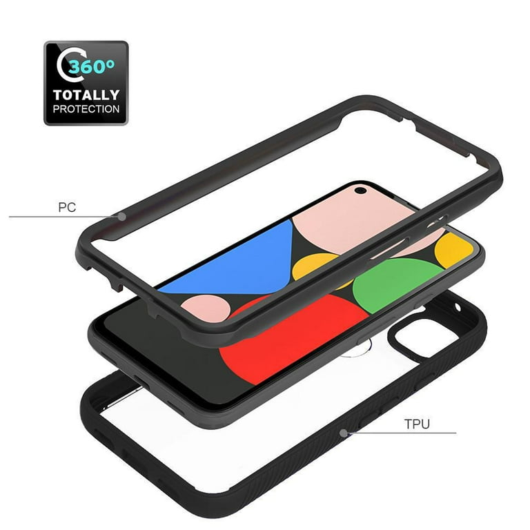 AMZER Google Pixel 4a Rugged Armor Hybrid Case, Heavy Duty