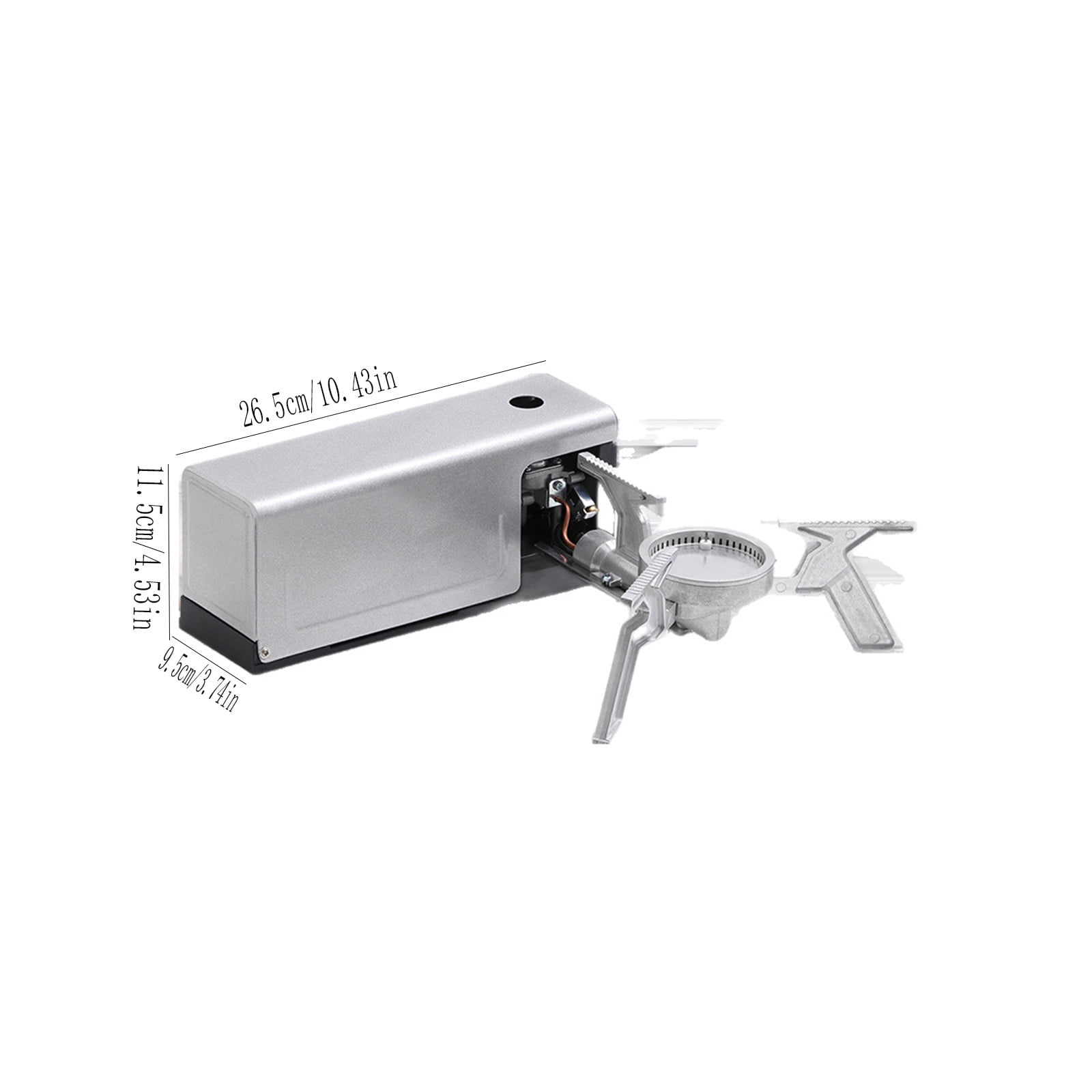 onlyliua Gifts Foldable Portable Card Stove Outdoor Camping Butane Gas Cooker Compact Foldaway Cooktop With Windshield For Hiking Backpacking Picnic Tea Boiler Emergency Survival Lightweight Durable