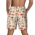 thumbnail image 4 of Fotbe Retro Autum Mushrooms Men’s Swim Trunks Quick Dry Swim Shorts Board Shorts with Mesh Lining-X-Large, 4 of 9