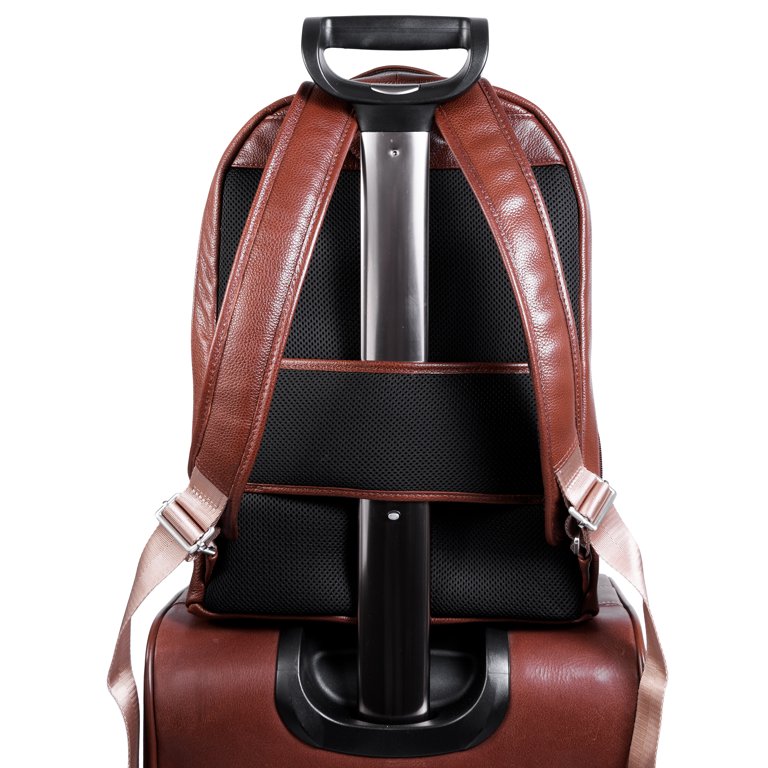 McKlein PARKER, Leather Dual Compartment Laptop Backpack  display picture 1
