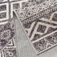 thumbnail image 5 of Berthmeer 5'x7' Vintage Moroccan Boho Rug - Non-Slip Washable Low Pile Area Rug for Living Room, Bedroom, Kitchen | Distressed Geometric Pattern in Gray, 5 of 8