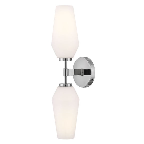 85505CM Lark Gio - 16W 2 LED Large Wall Sconce-21 Inch Tall and 5 Inch Wide-Chrome Finish