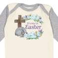 thumbnail image 4 of Inktastic It's My 1st Easter with Cross and Flowers Boys or Girls Long Sleeve Baby Bodysuit, 4 of 5