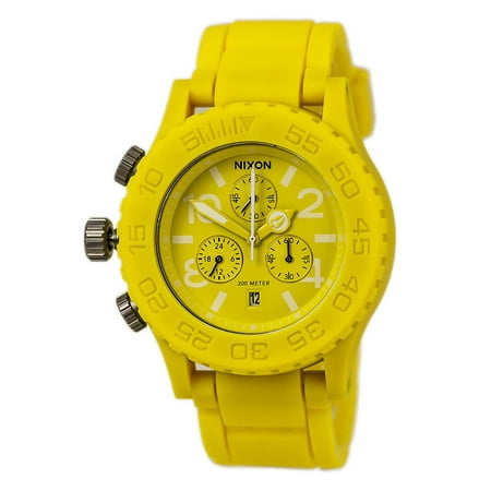 Nixon A309250 Unisex Lefty The Rubber 42-20 Chrono Story Yellow Dive Watch