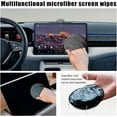 thumbnail image 4 of Car Screen Cleaner, 4.33"×4.33" Round Microfiber Auto Screen Cleaning Pad, Foldable Touch Screen Cleaner Cloth for Vehicle Dashboard LCD Display, Interior Car Accessories, 4 of 6