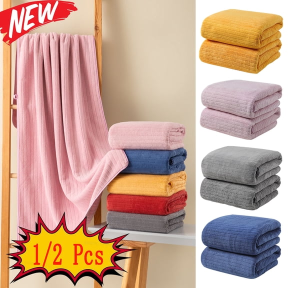 KOYPTL Luxury Microfiber Towels for Bathroom Shower Velvet Highly Absorbent Hand Towels for Kitchen Bath Multipurpose Use Towel for Fitness Sports Yoga Towel Hair Towel Face Towels