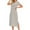Gray, variant on Clearance Women's Summer Comfortable Crewneck Nightdress Loose Short Sleeved Home Clothes