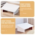 thumbnail image 4 of Wood Foot Stool Practical Foot Placing Non-skid Foot Resting Stool Wooden Stool Pedal Stool, 4 of 8