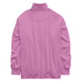 thumbnail image 4 of Women Oversized Henley Collared Sweatshirt with Button Placket Soft Thermal Long Sleeve Pullover for Daily Preppy Spring Fall Pink XL, 4 of 4