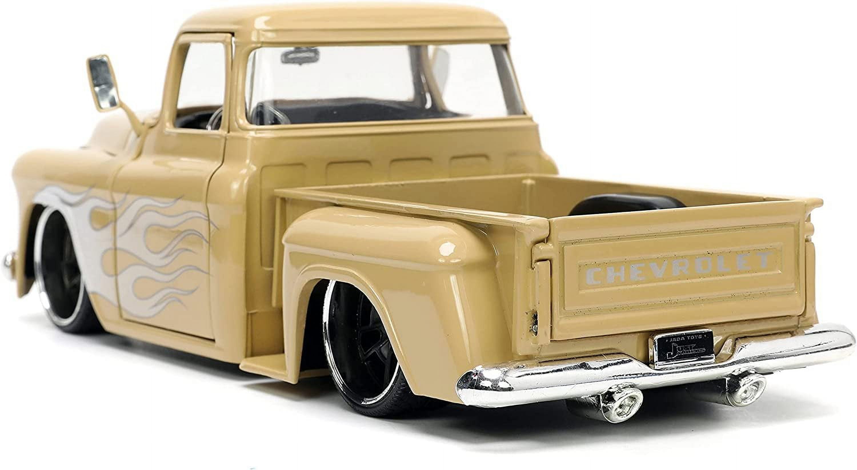 Jada 1/24 Scale Diecast 1955 Chevy Stepside Pickup Truck Tan