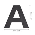 thumbnail image 2 of Unique Bargains 2.48 Inch 3D Self-Adhesive House Letter A for Hotel Mailbox Address, Matte Black, 2 of 5