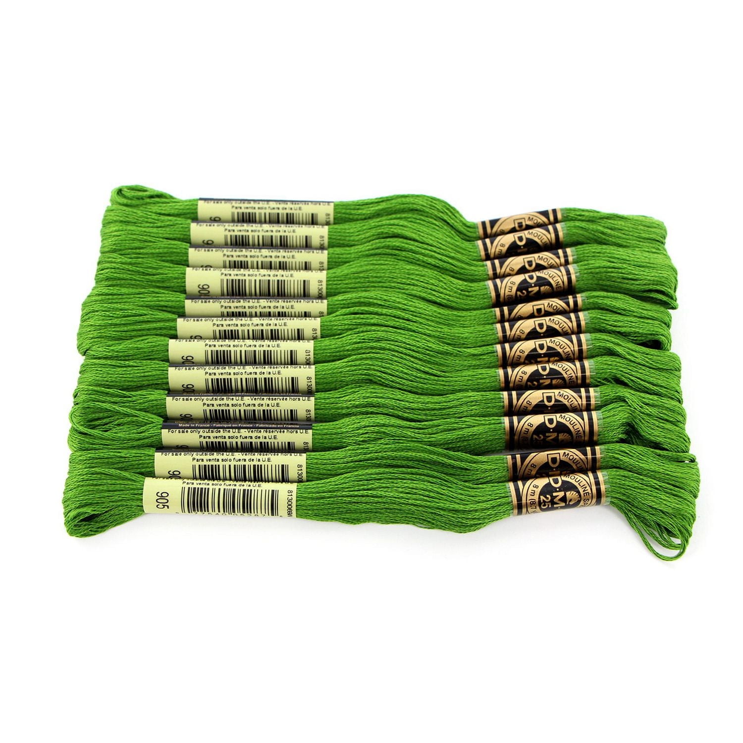 DMC Green Cotton 6 Strand Floss 8m