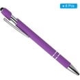 thumbnail image 3 of 6 Pack Ballpoint Pens with Stylus Tip, 2 in 1 Metal Pen Black Ink 1.0mm Medium Point Stylus Pen for Touch Screens, 3 of 6