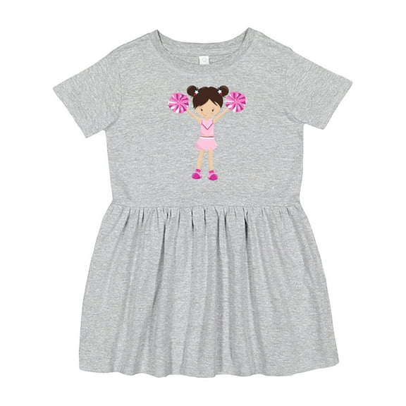 Inktastic Cheerleaders, Cute Girl, Brown Hair, Cheerleading Girls Toddler Dress