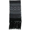 thumbnail image 2 of Polar Wear Winter Snowflake Pattern Heavyweight Knit Scarf (Men), 2 of 3