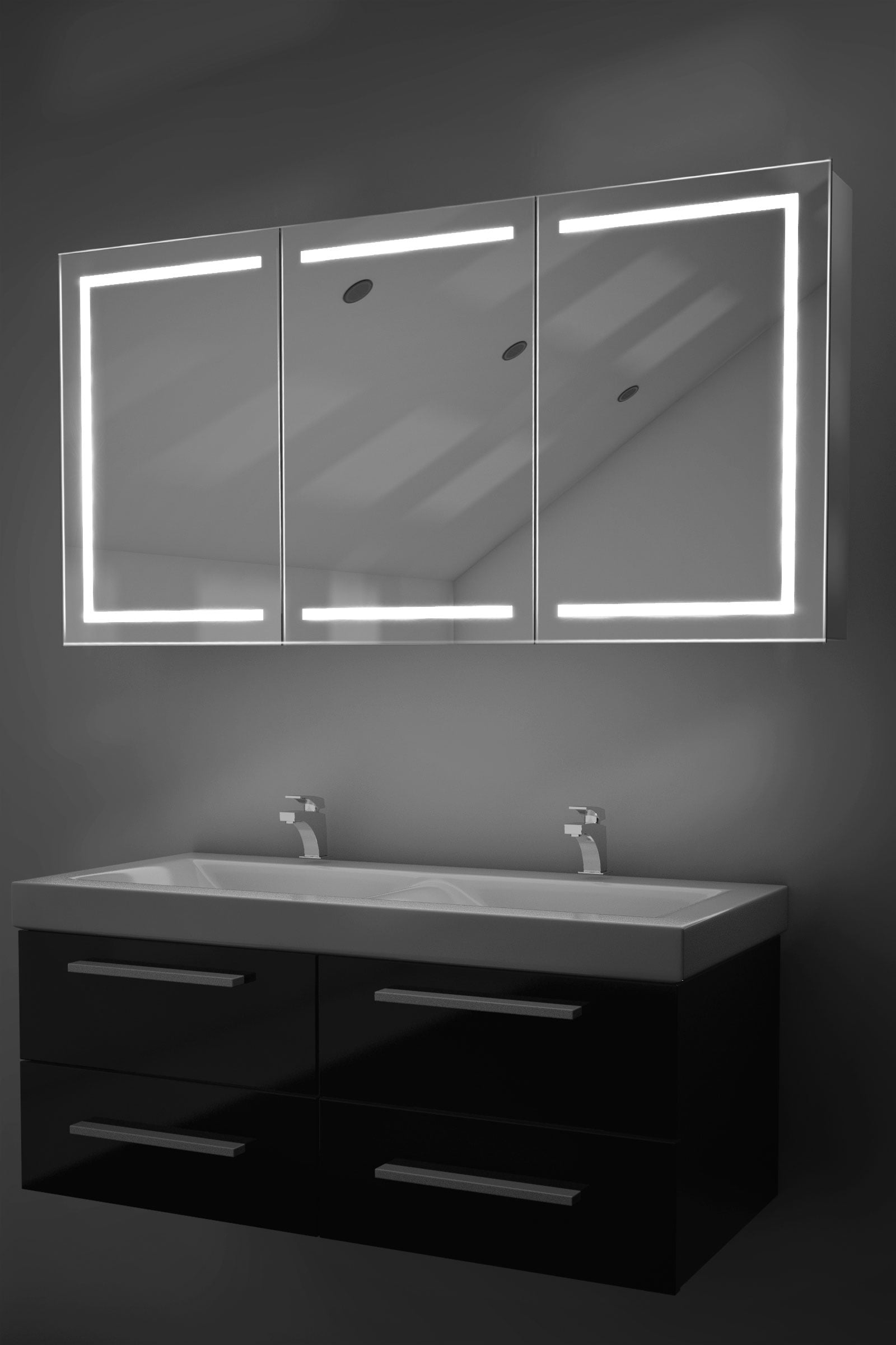 Eliza Led Bathroom Mirror Cabinet With Demister Pad