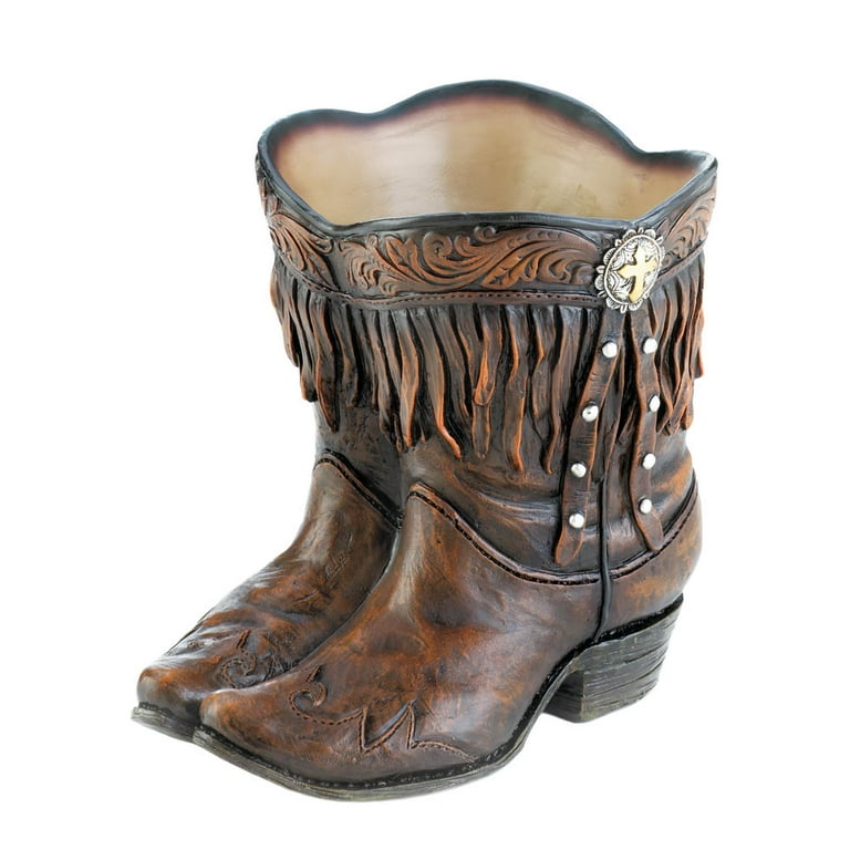 Cowboy boot shop planter walmart