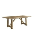 thumbnail image 2 of Maklaine Contemporary Accent Wood Rectangular Dining Table in Brown, 2 of 4