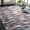 thumbnail image 3 of SAFAVIEH Faux Hide Cyan Modern Area Rug, Ivory/Grey, 6' x 9', 3 of 12