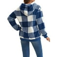 thumbnail image 4 of Christmas Womens Sherpa Pullover Fuzzy Fleece Oversized Warm Pullover Hoodies with Pockets Shermie, 4 of 5